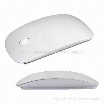 Ultra-thin Bluetooth Wireless Optical Mouse, Working Distance up to 10 Meters